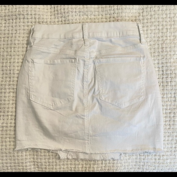 White Ripped Jean Skirt - Picture 2 of 3